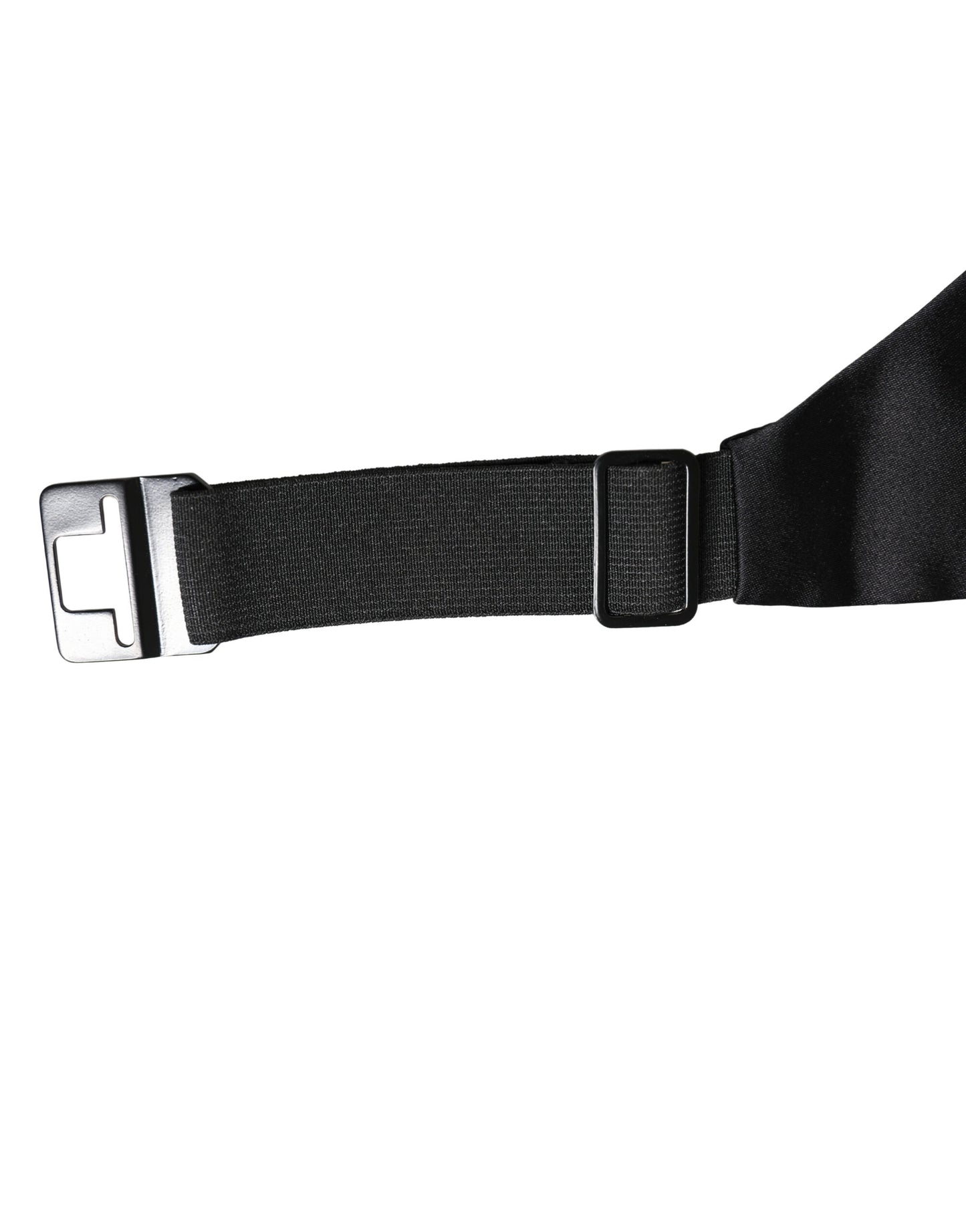 Ceinture large Dolce & Gabbana noire 100 % soie