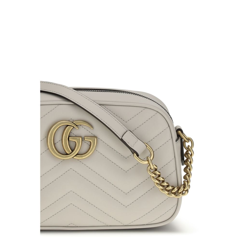 Gucci White Calf Leather Bos Taurus Handbag