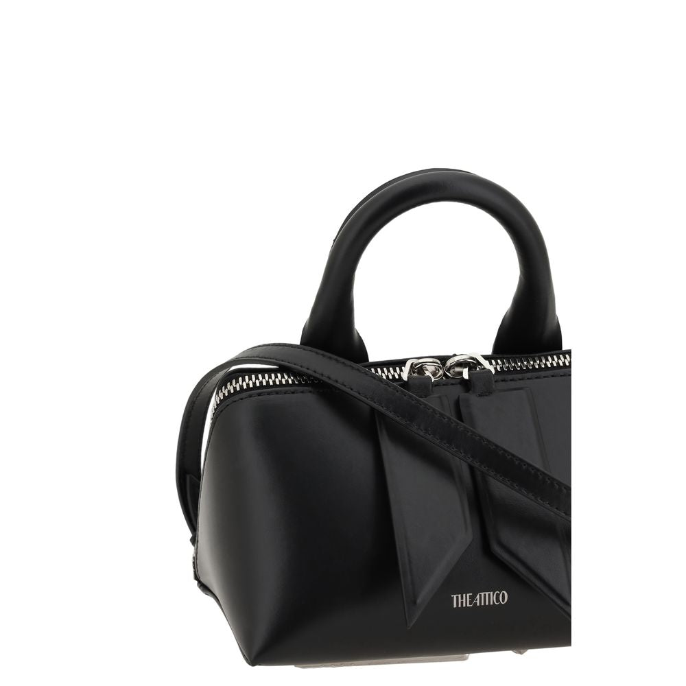 The Attico Black Calf Leather Bos Taurus Shoulder Bag