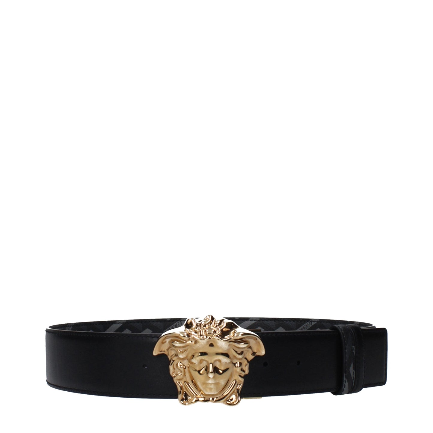 Ceinture Versace grise en polyester, modèle standard