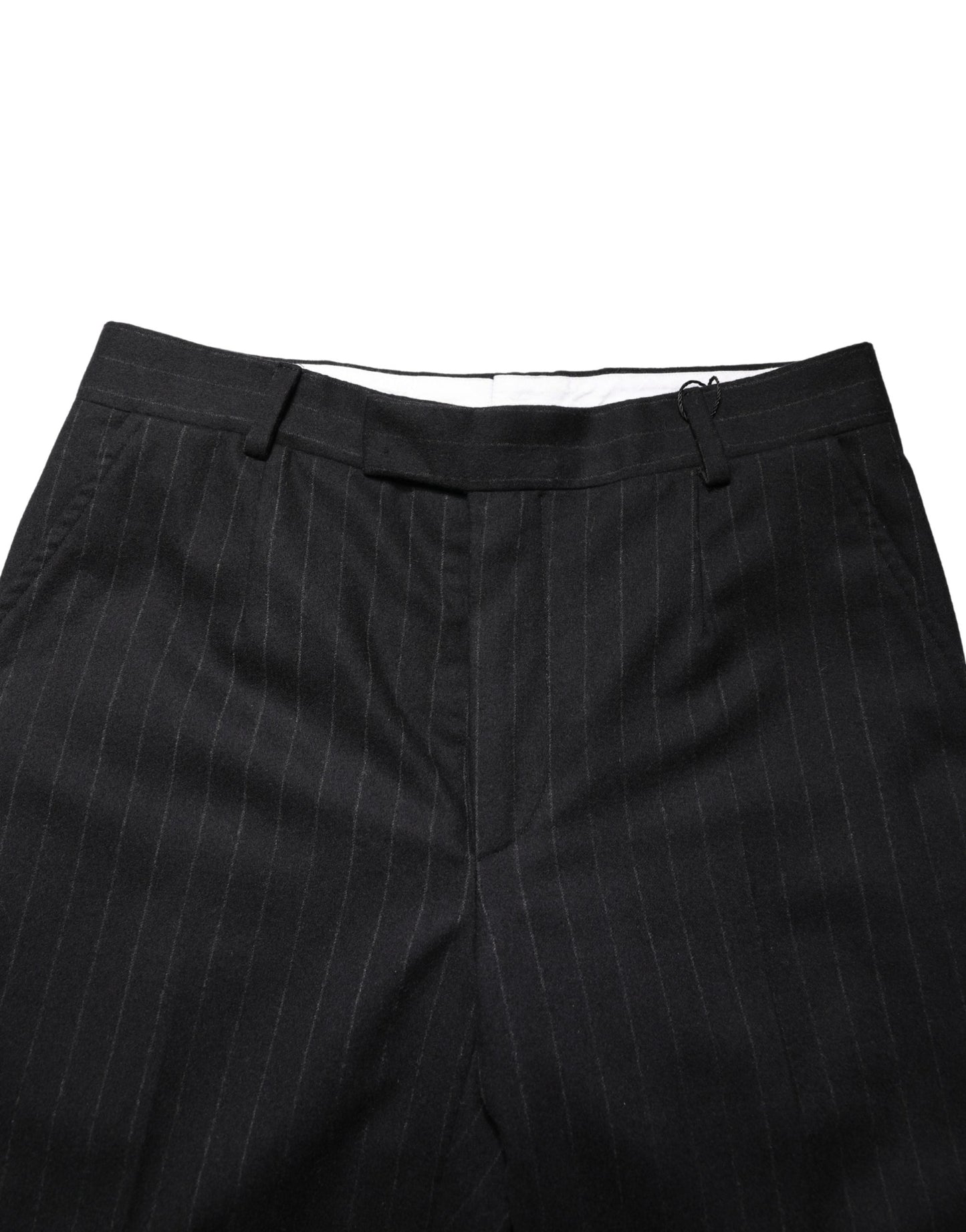 Robe en laine à rayures noires Dolce & Gabbana, pantalon habillé