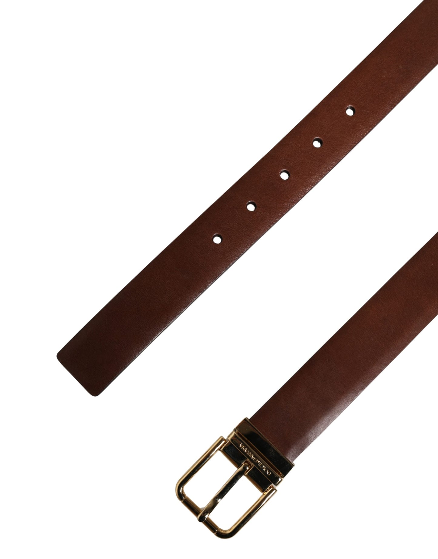Ceinture Dolce & Gabbana pour homme, en cuir marron classique avec boucle en métal