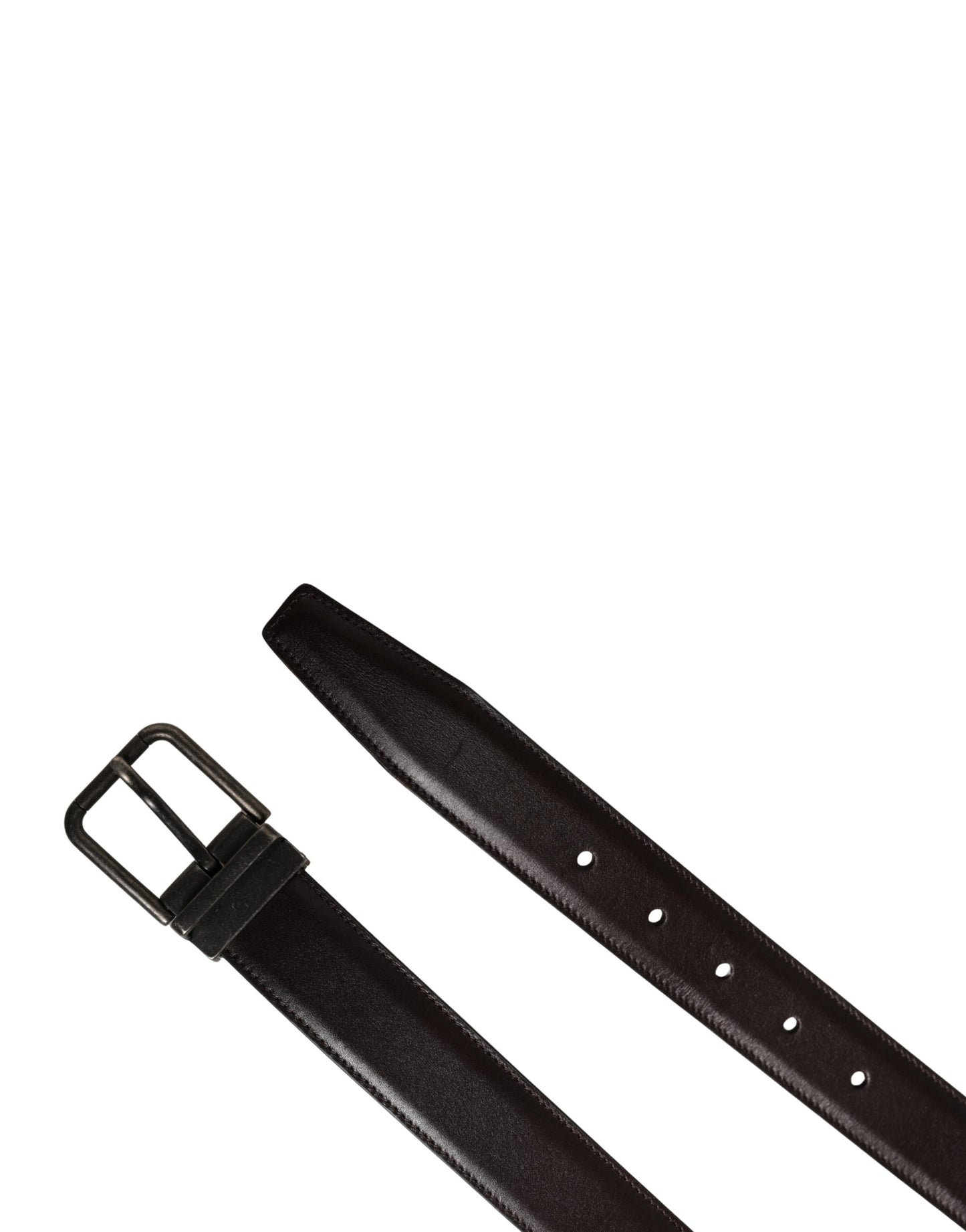 Ceinture Dolce & Gabbana pour homme, en cuir marron classique avec boucle en métal