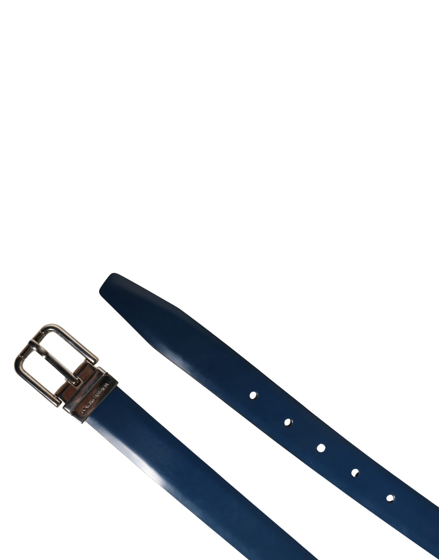 Ceinture Dolce & Gabbana pour homme, en cuir bleu classique avec boucle en métal
