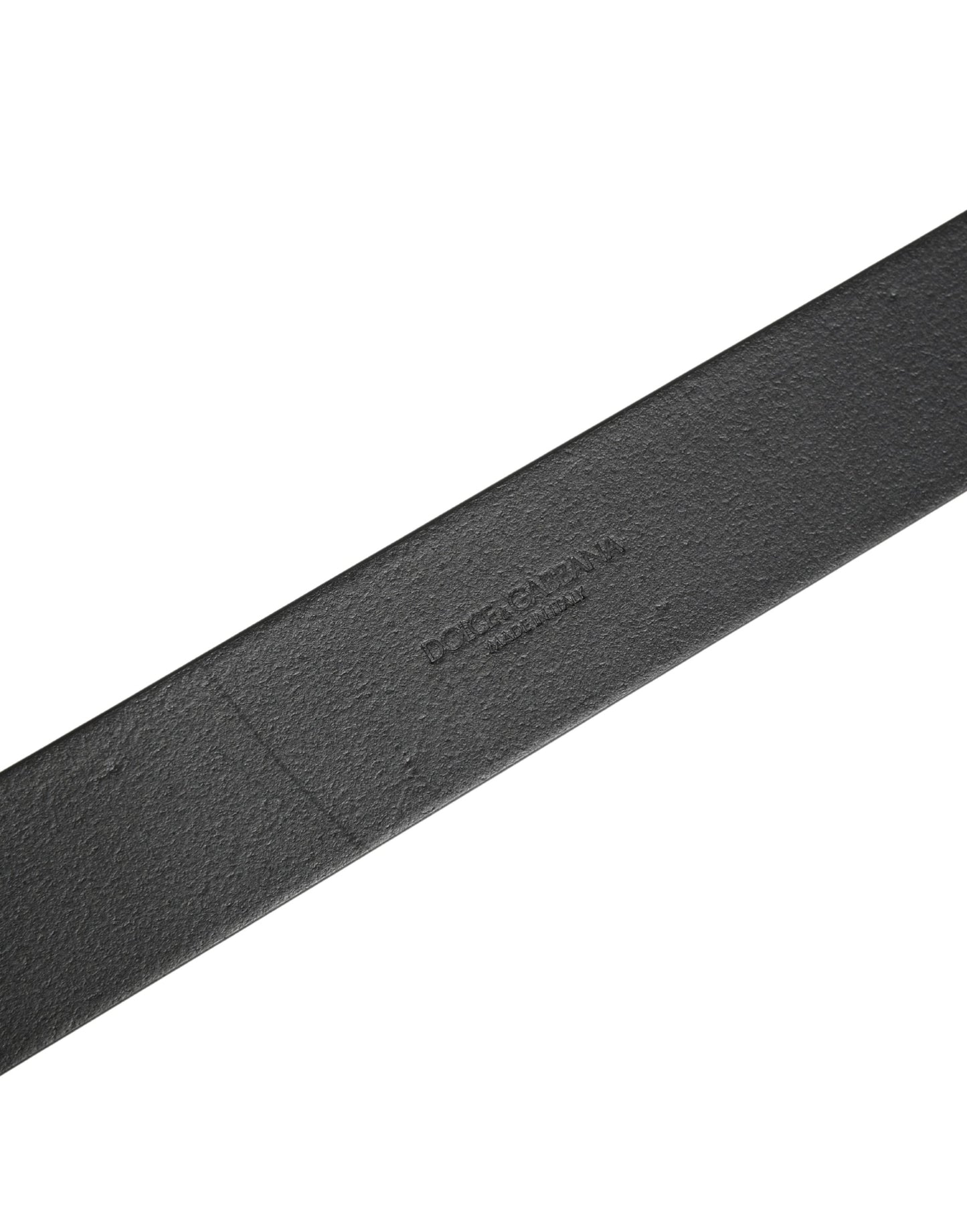Ceinture Dolce & Gabbana pour homme, en cuir noir classique avec boucle en métal