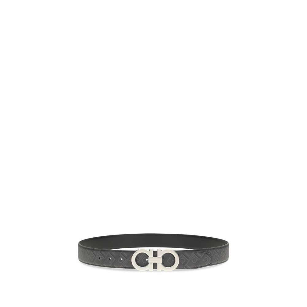Ceinture Ferragamo Bos Taurus Regular en cuir de veau noir