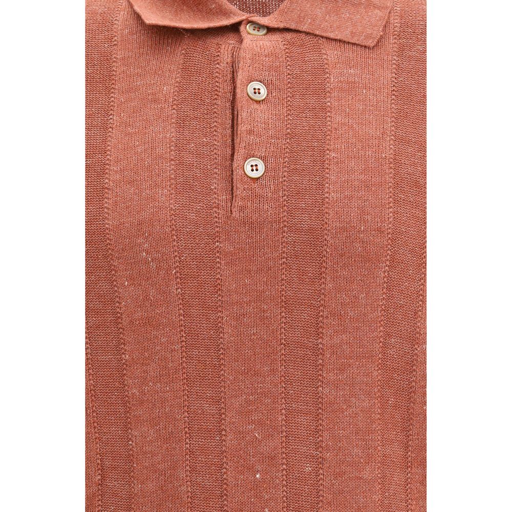 Brunello Cucinelli Oranje Linnen Sweatshirt