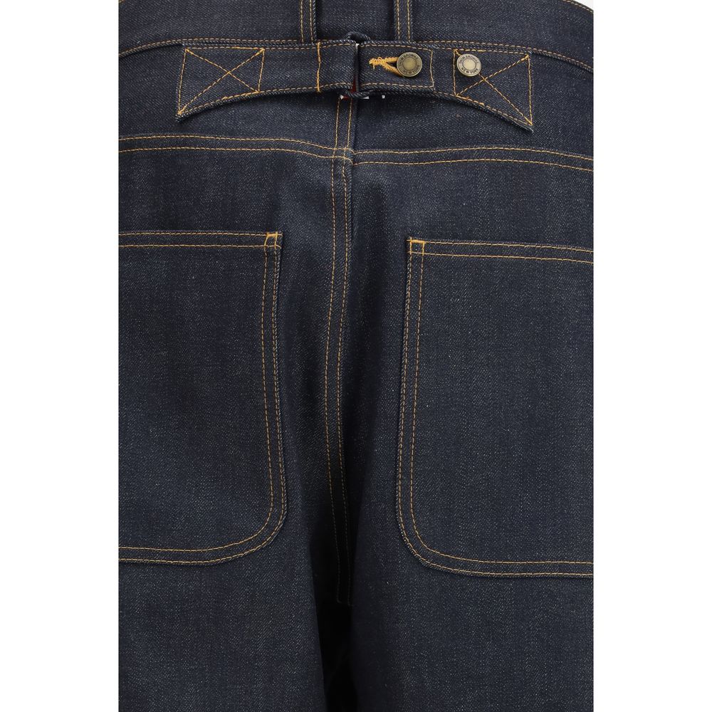 Jean Thom Browne bleu en coton coupe décontractée