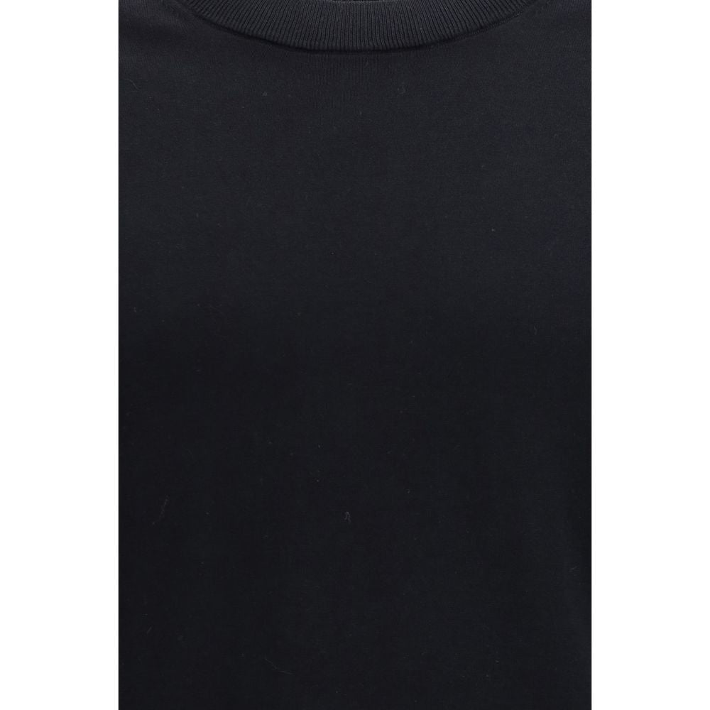 Laneus Black Cotton Sweatshirt - Contemporary Comfort