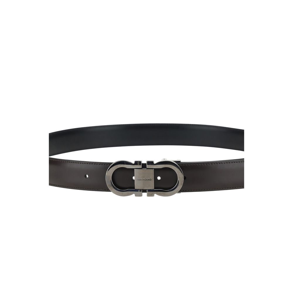 Ceinture Ferragamo Bos Taurus Regular en cuir de veau noir