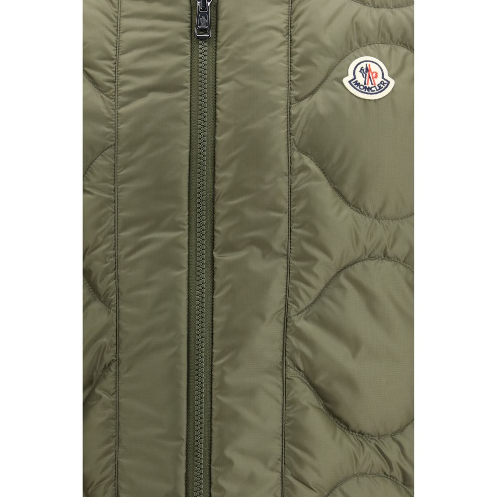 Manteau en coton bicolore Moncler