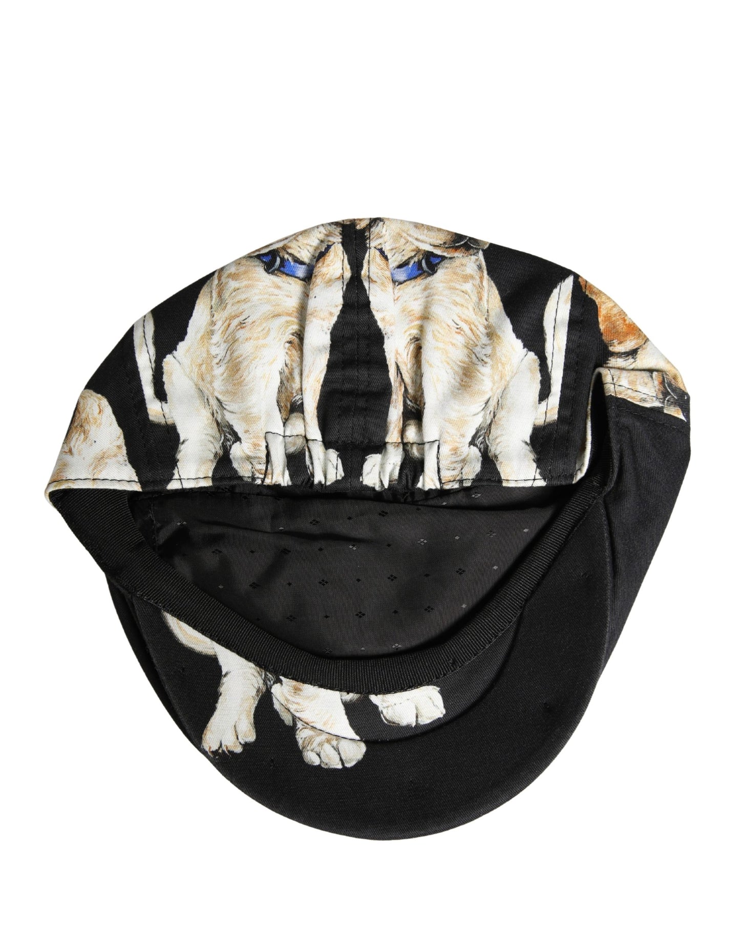 Dolce & Gabbana Heren Zwarte Hond Katoenen Pet