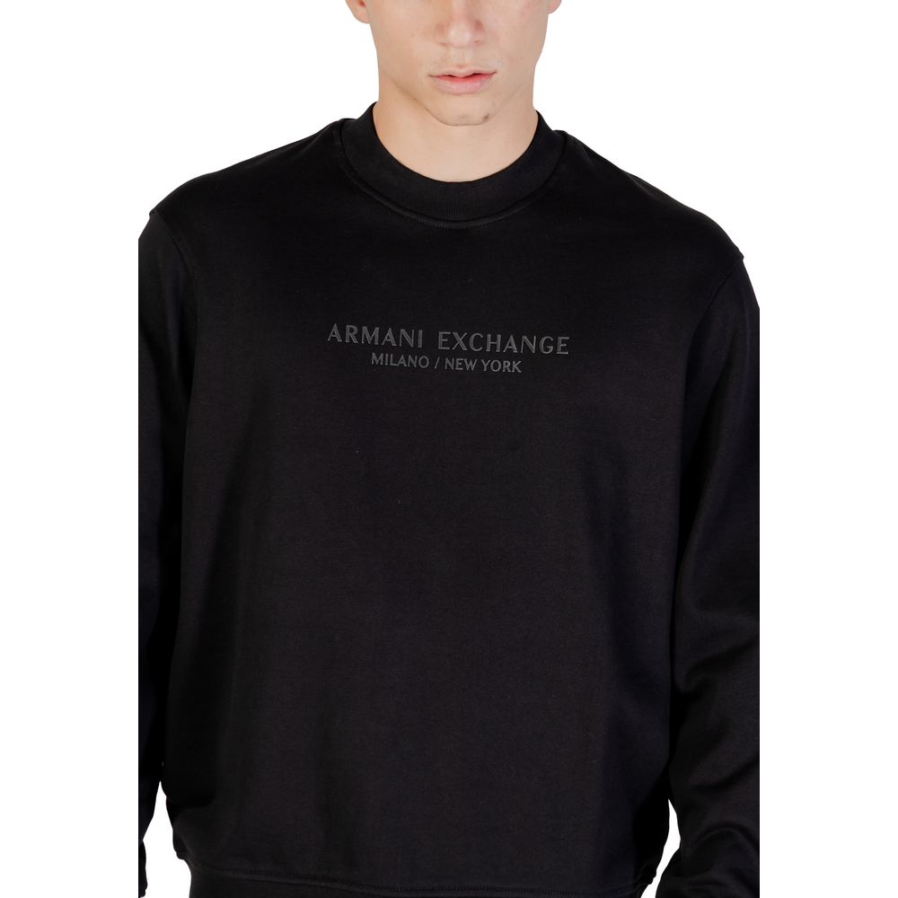 Sweat-shirt Armani Exchange en coton noir