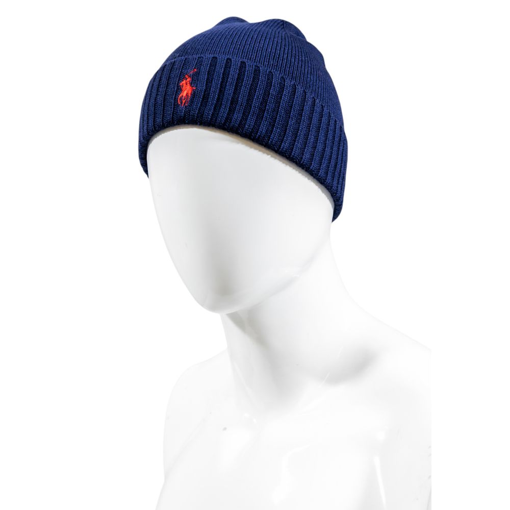 Casquette Ralph Lauren en laine bleue (casquette de baseball)
