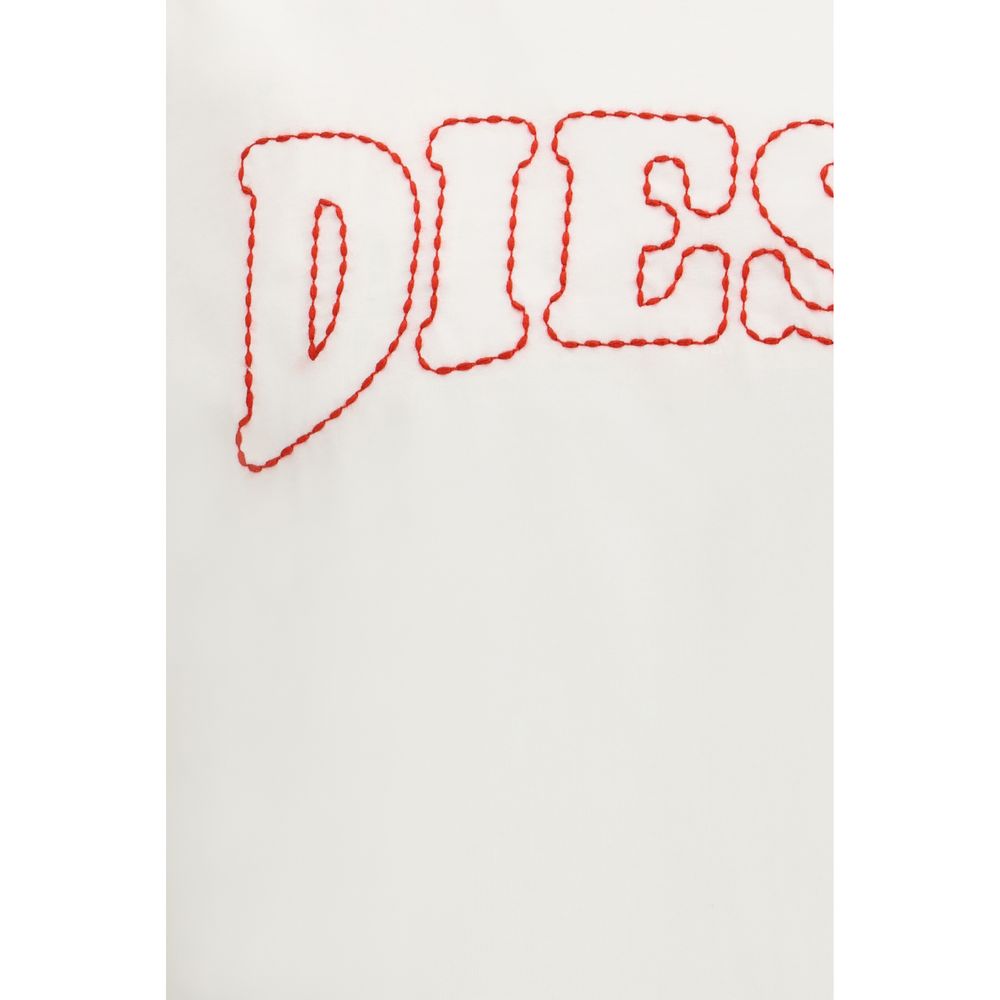 Diesel wit katoenen T-shirt