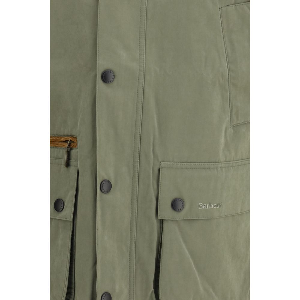 Blouson de motard Barbour bicolore en coton