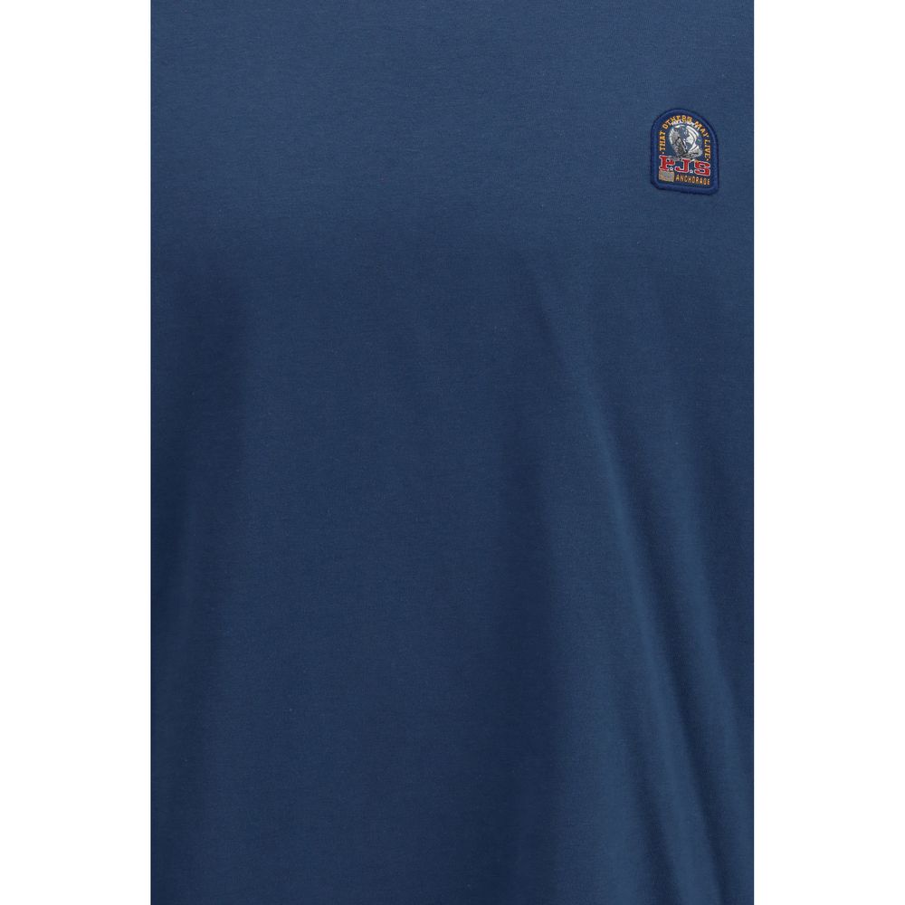 T-shirt en coton bleu Parajumpers