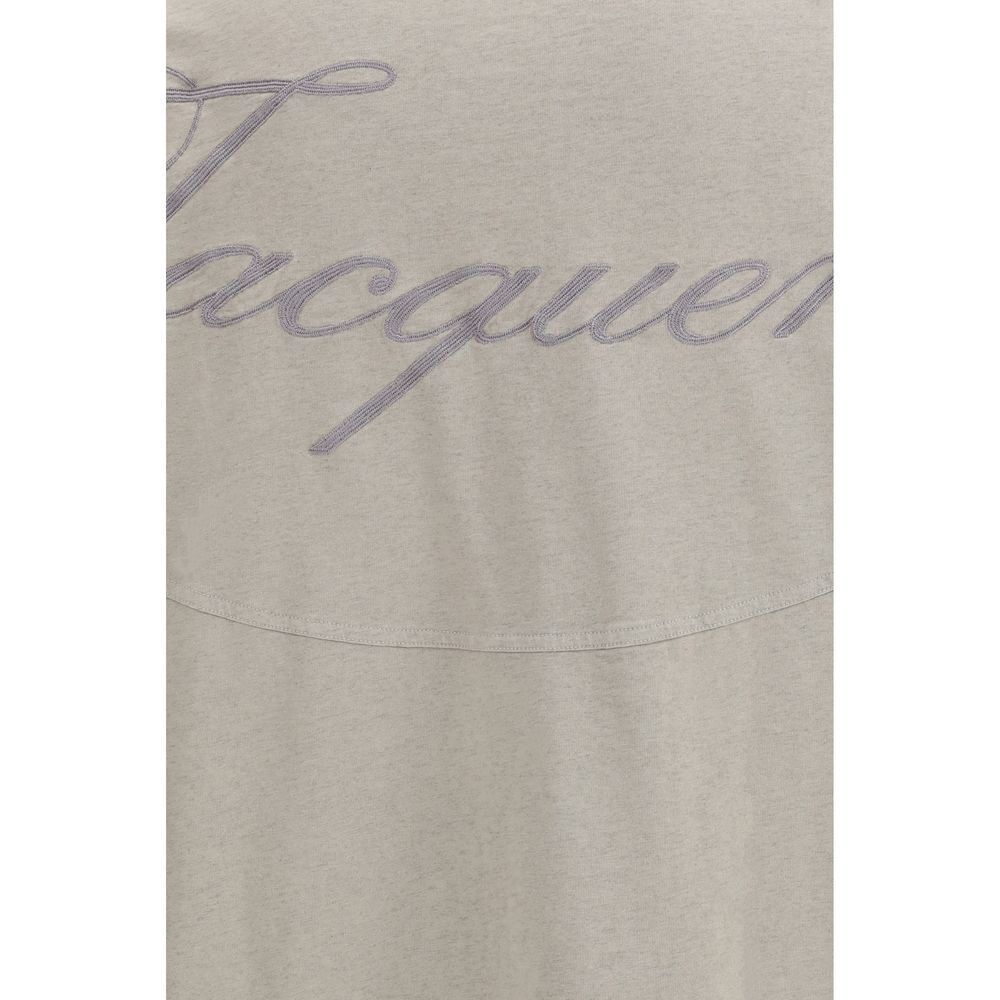 T-shirt à manches longues en coton gris Jacquemus