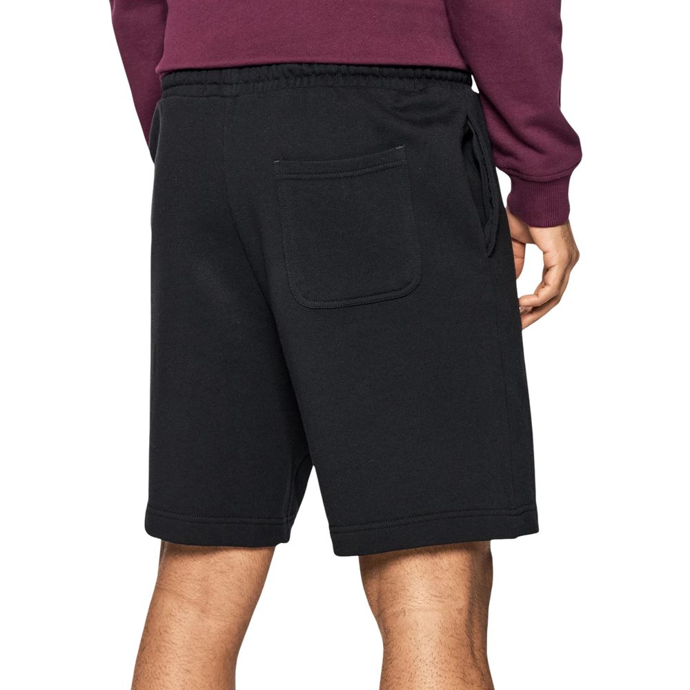 Lyle & Scott Black Cotton Bermuda Shorts for Men