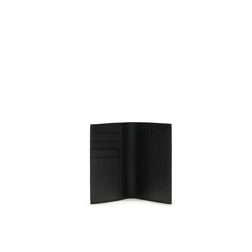 Portefeuille Dolce & Gabbana en cuir de veau noir Bos Taurus