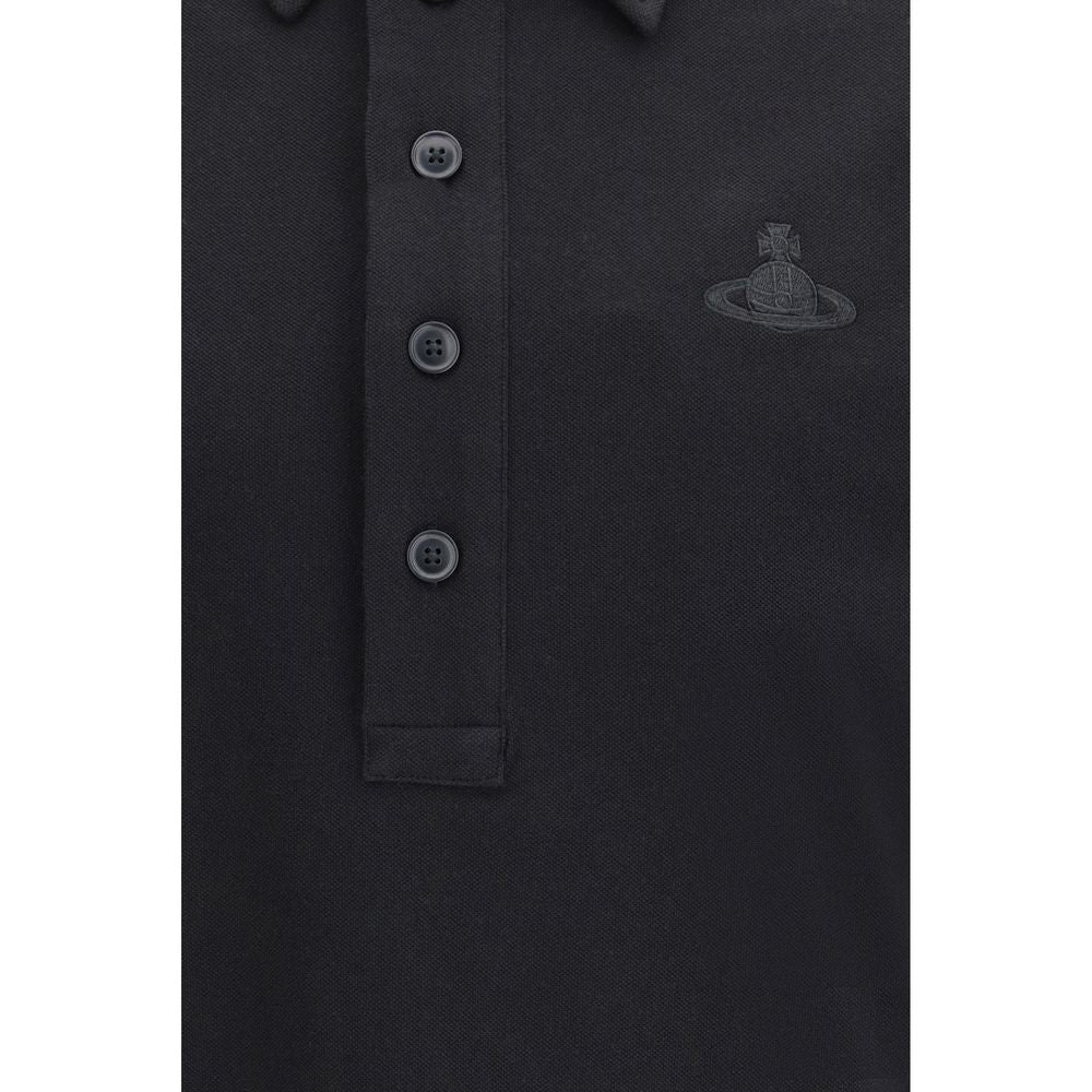 Vivienne Westwood Black Cotton Polo Shirt for Men