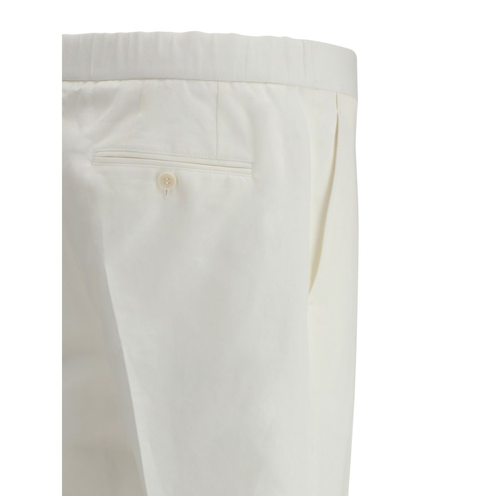 Brioni Witte Linnen Broek