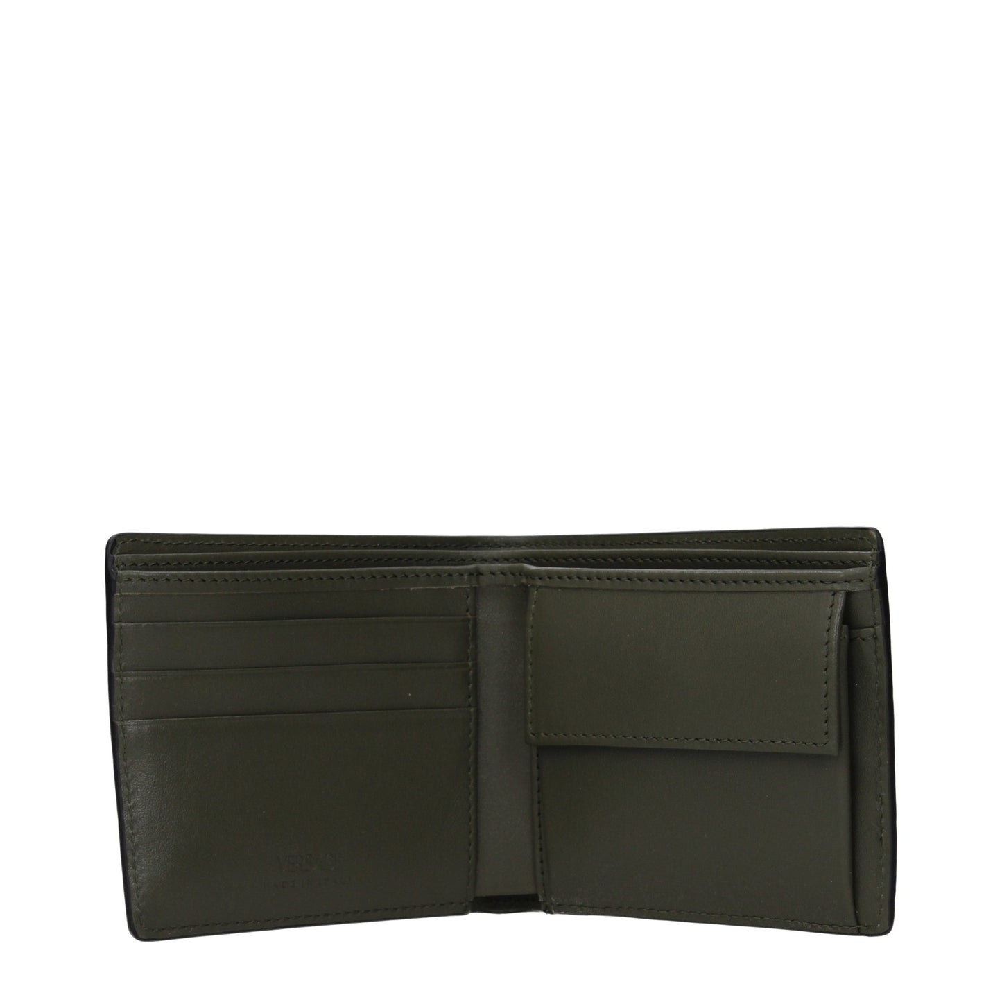 Versace Groene Leren Portemonnee