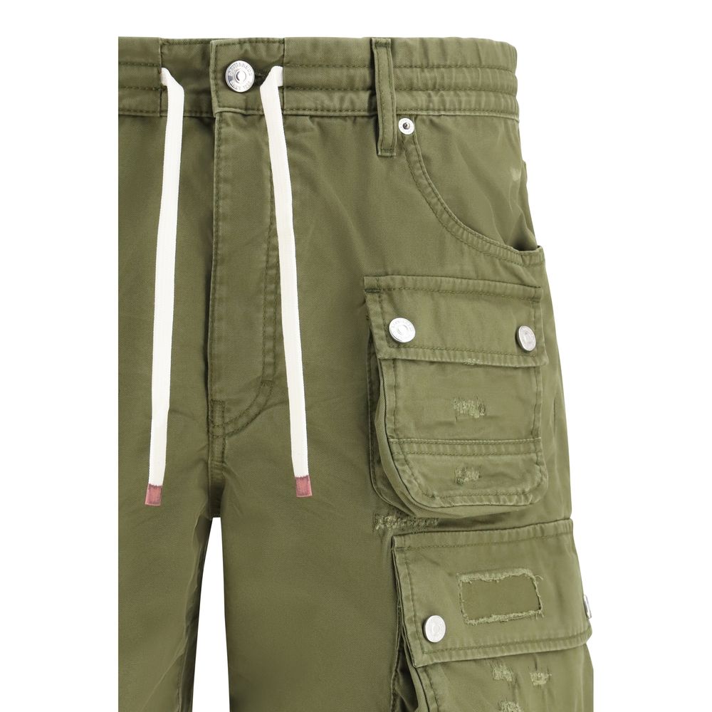 Dsquared² Tweekleurige katoenen bermuda