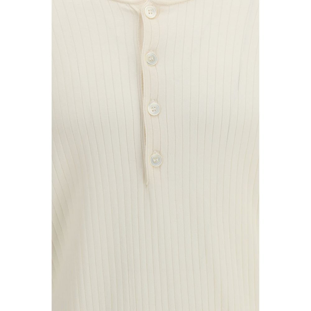 Our Legacy Beige Katoenen T-shirt met lange mouwen