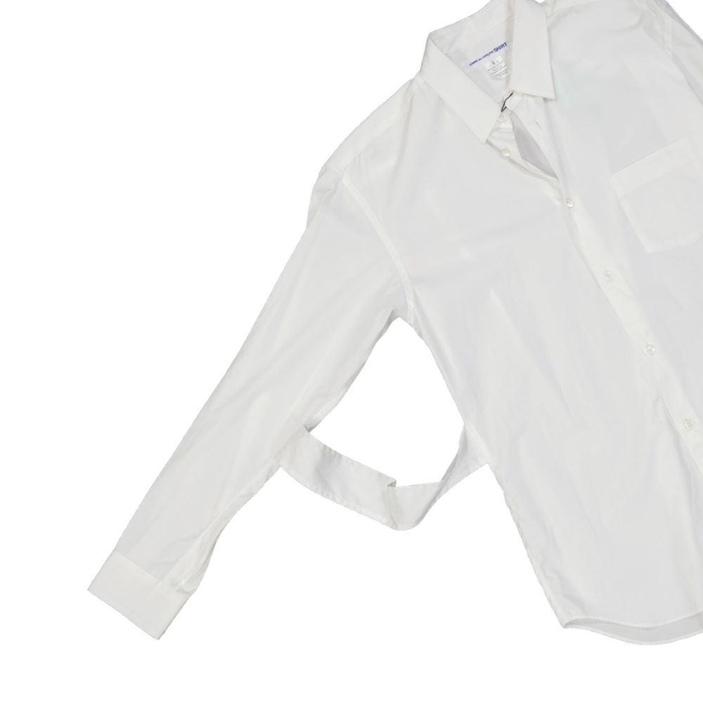 Comme Des Garçons wit katoenen overhemd