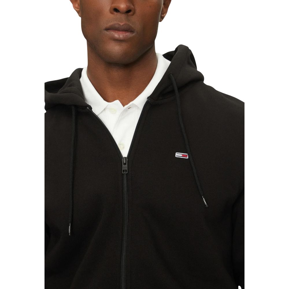 Tommy Hilfiger Jeans Sweat à capuche en coton noir