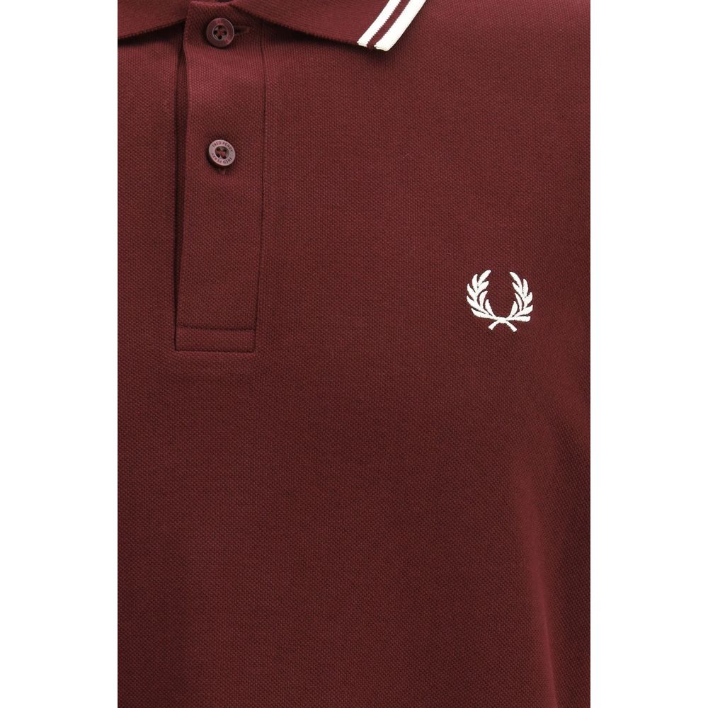 Polo Fred Perry en coton bordeaux