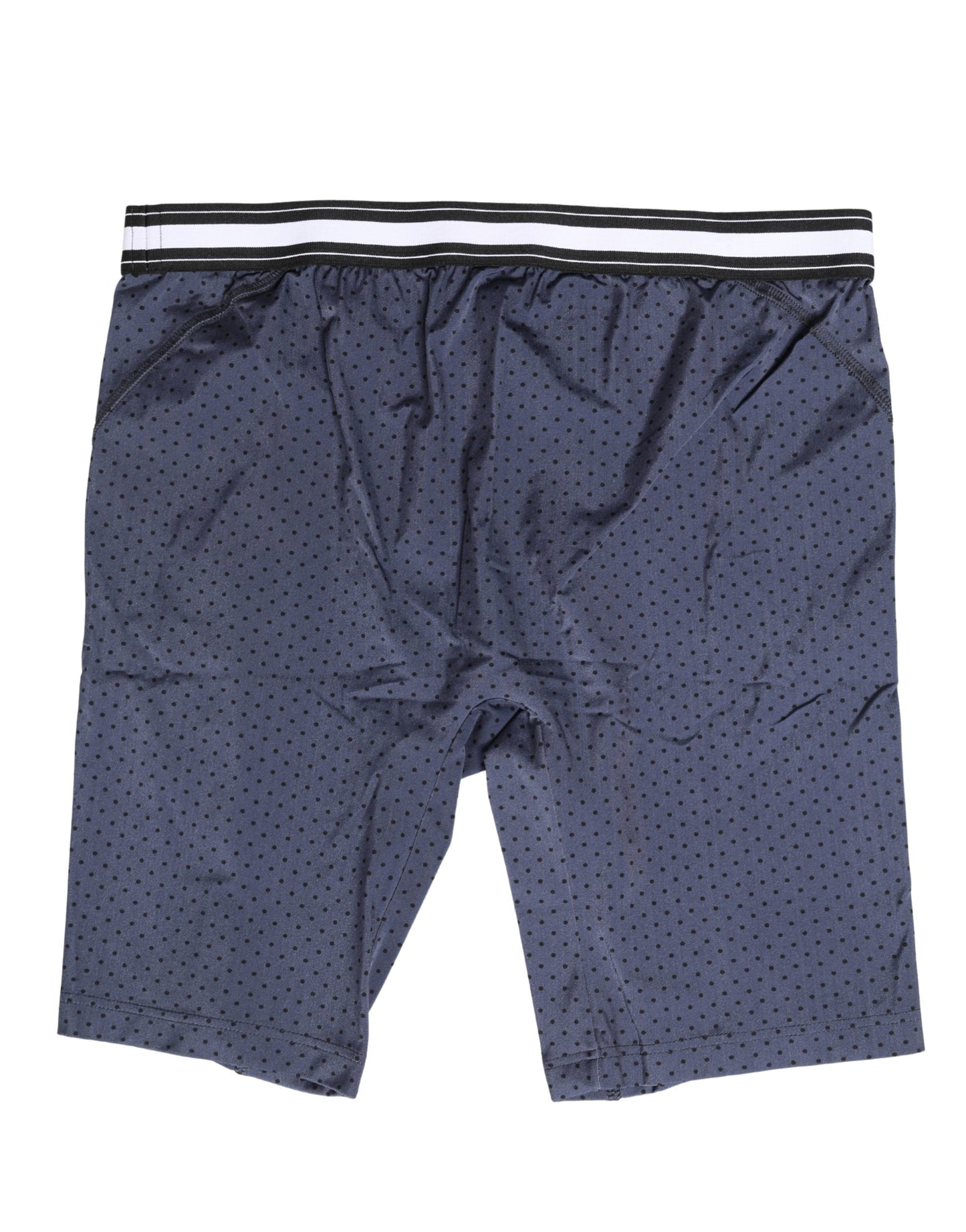 Dolce & Gabbana Donkerblauwe Polka Dots Mannen Fietsbroek Ondergoed
