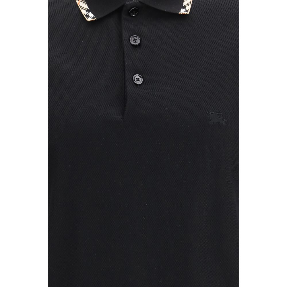 Burberry zwart katoenen poloshirt