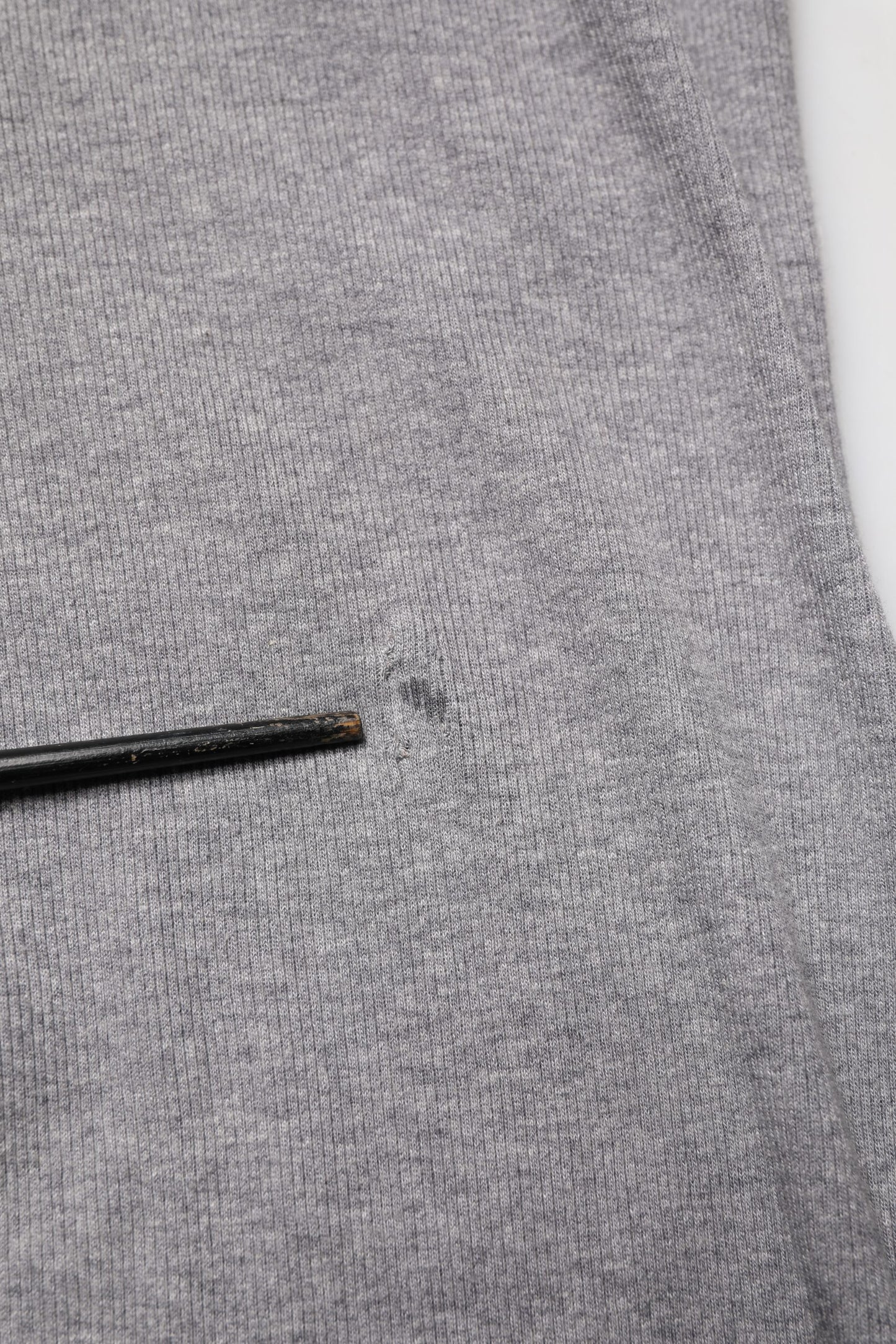 Dolce & Gabbana Grijs Geribbeld Katoenen Henley T-shirt met Lange Mouwen