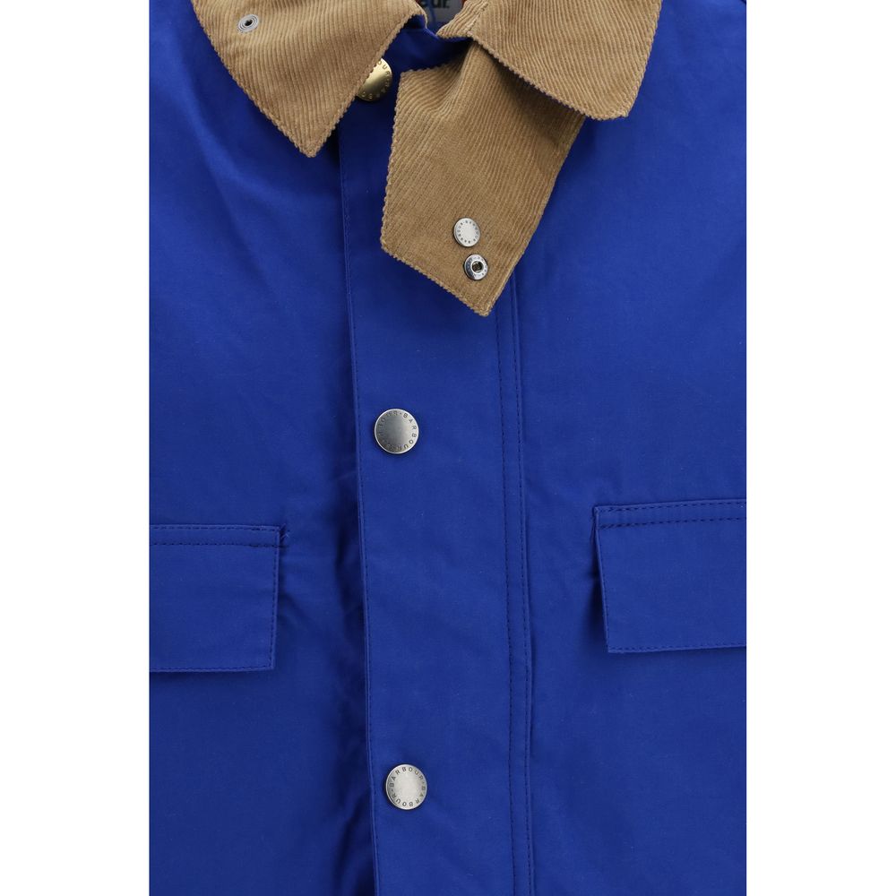 Veste longue Barbour en coton bleu