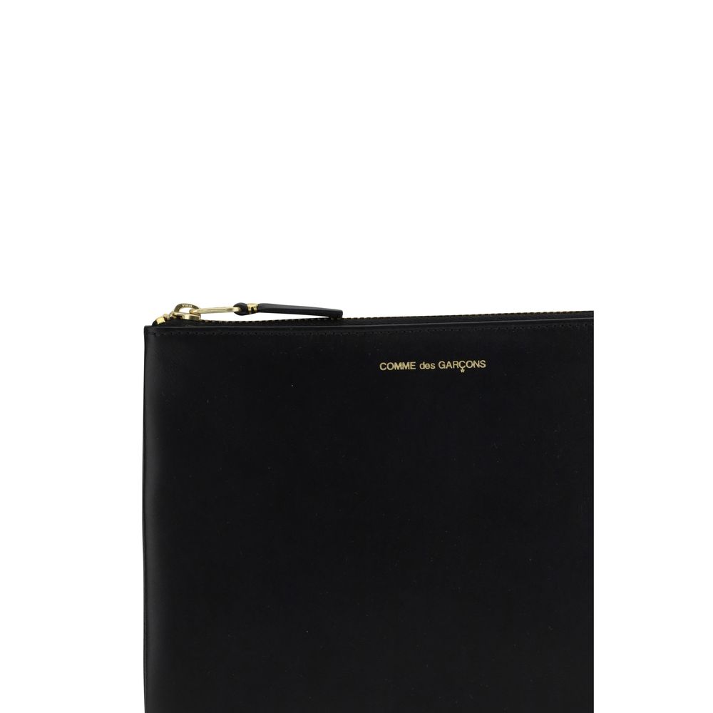 Comme Des Garçons Portefeuille Bos Taurus en cuir de veau noir