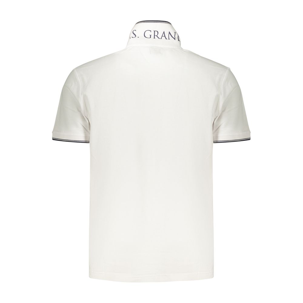 U.S. Grand White Cotton Men's Polo Shirt - Stylish & Comfortable