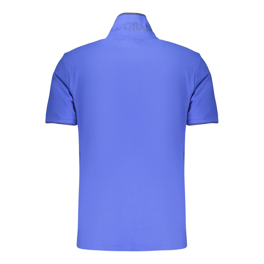 U.S. Grand Blue Cotton Men's Polo Shirt - Stylish & Comfortable