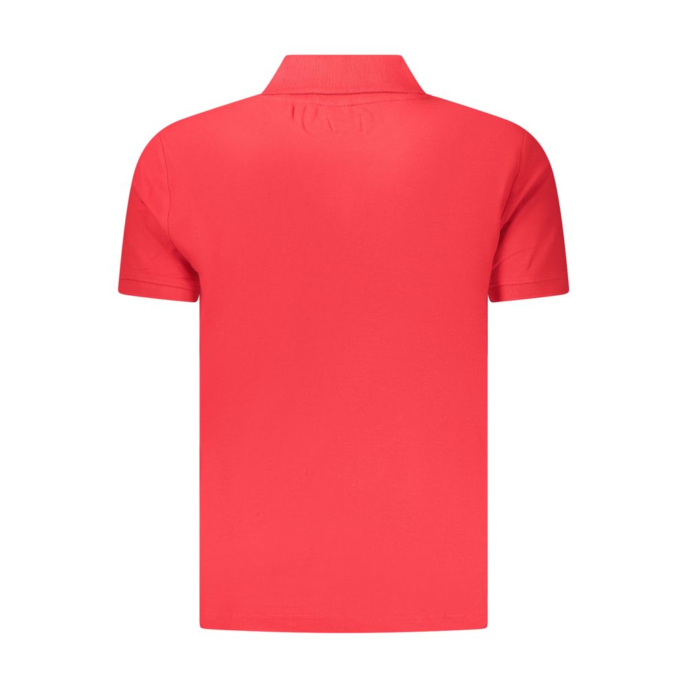 U.S. Grand Red Cotton Men's Polo Shirt - Stylish & Comfortable