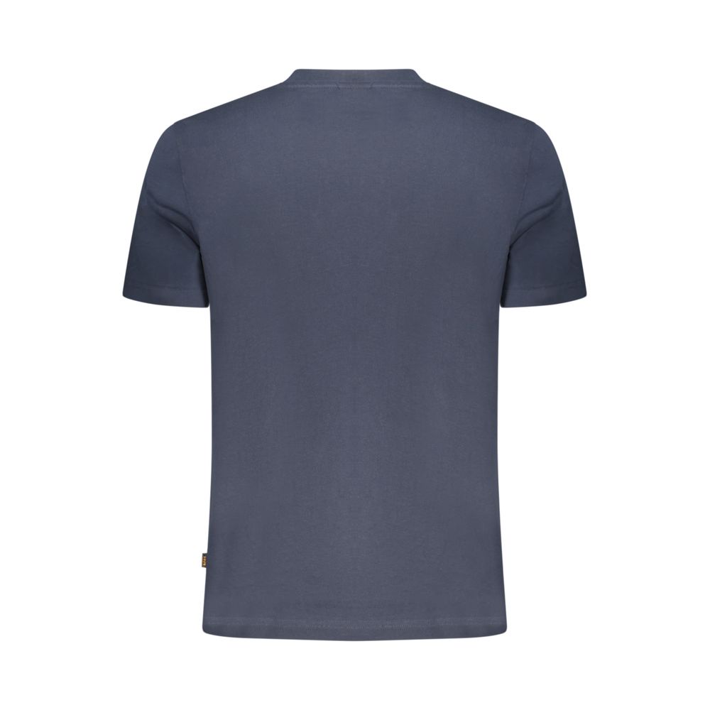 Hugo Boss Blue Cotton Men's T-Shirt - Stylish & Comfortable