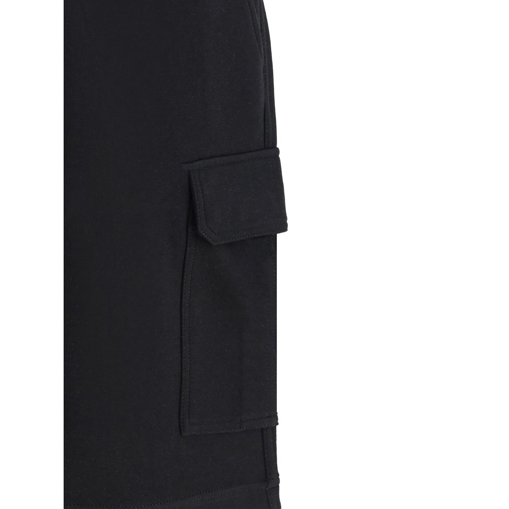 Brunello Cucinelli Black Cotton Bermuda Shorts for Men