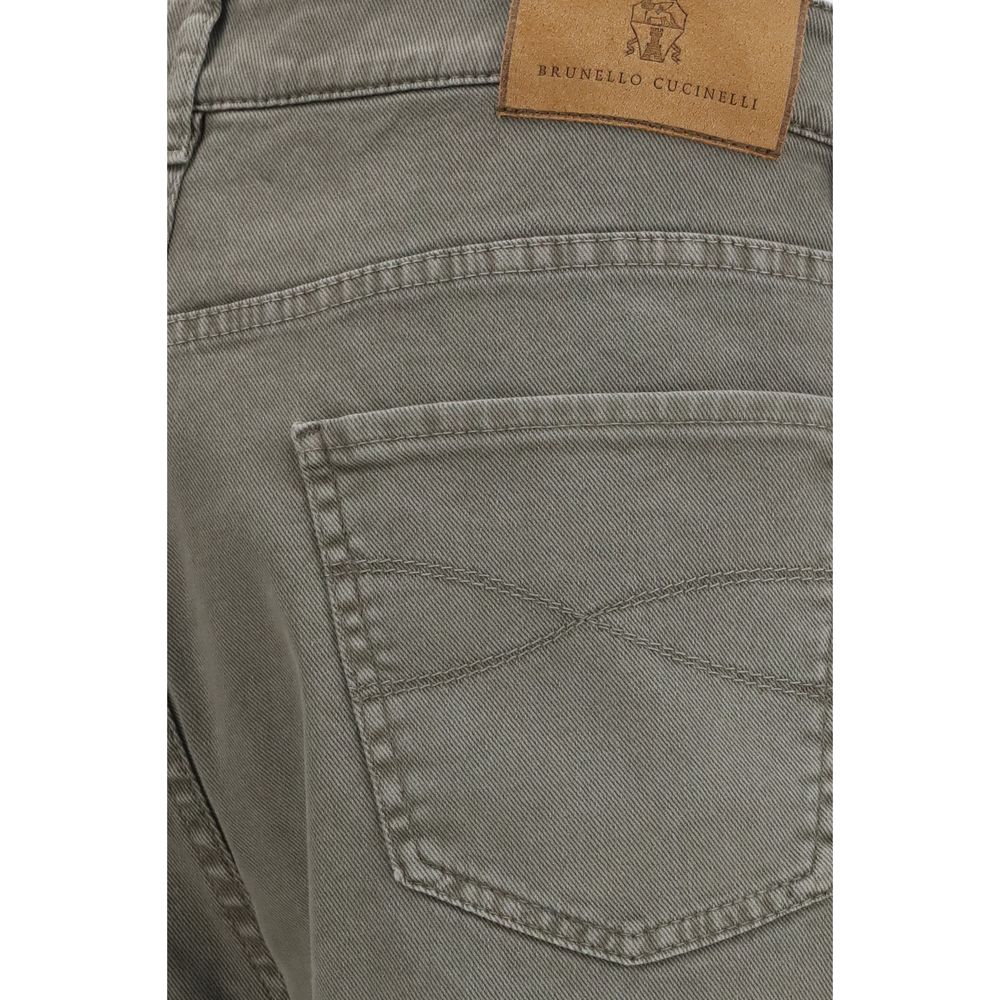 Brunello Cucinelli Bicolor Cotton Jeans Denim for Men