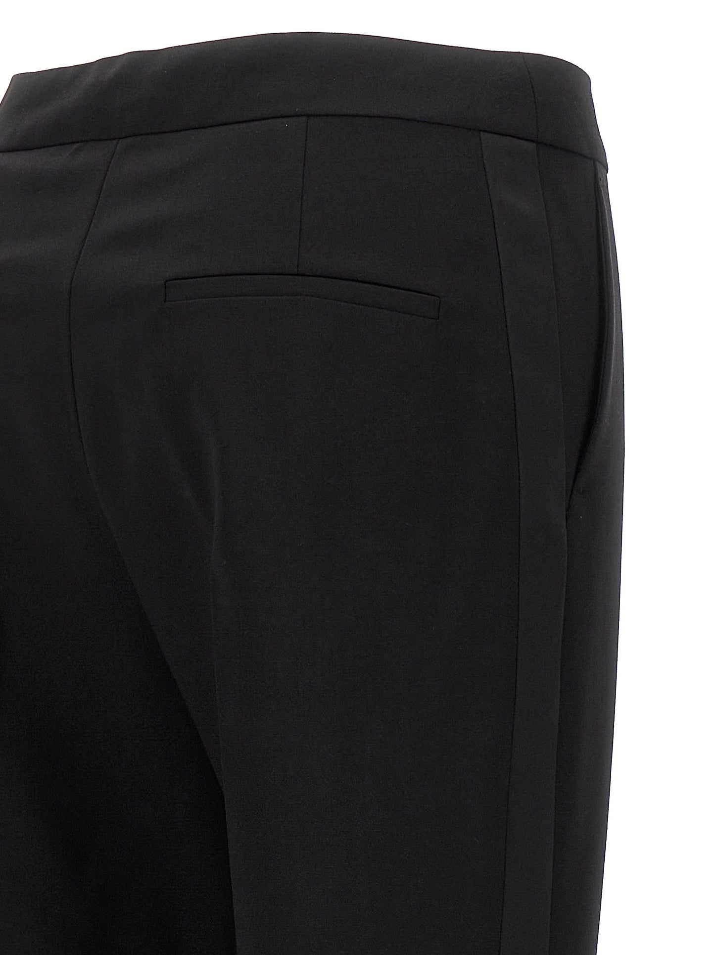Max Mara Black Virgin Wool Dress Pants