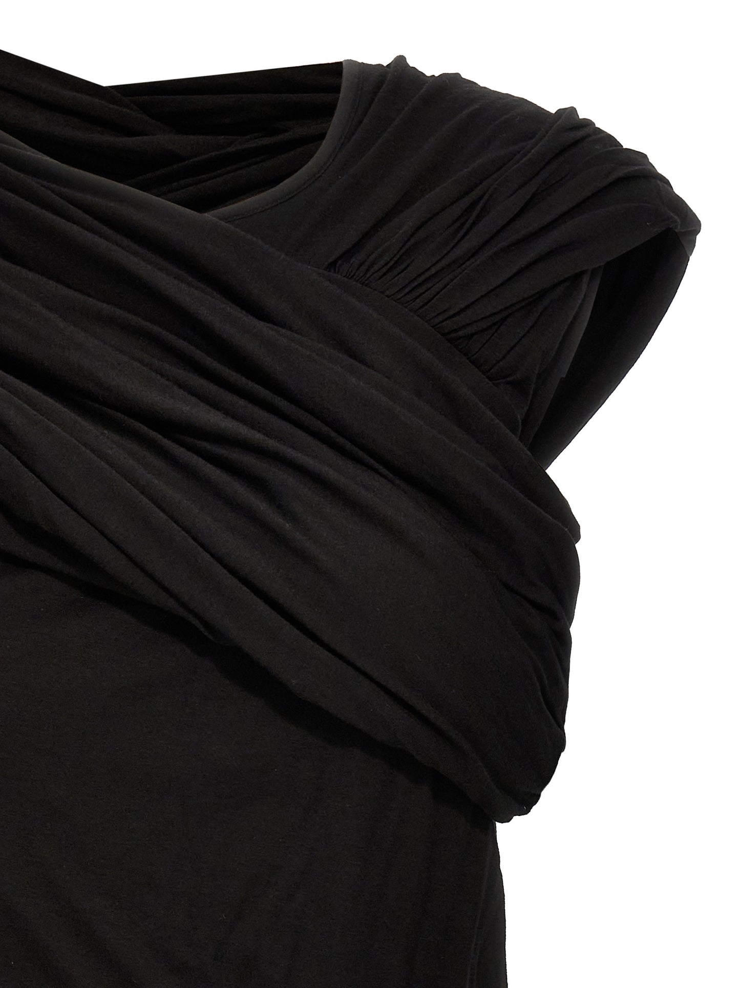 Rick Owens Black Cotton Tank Tops