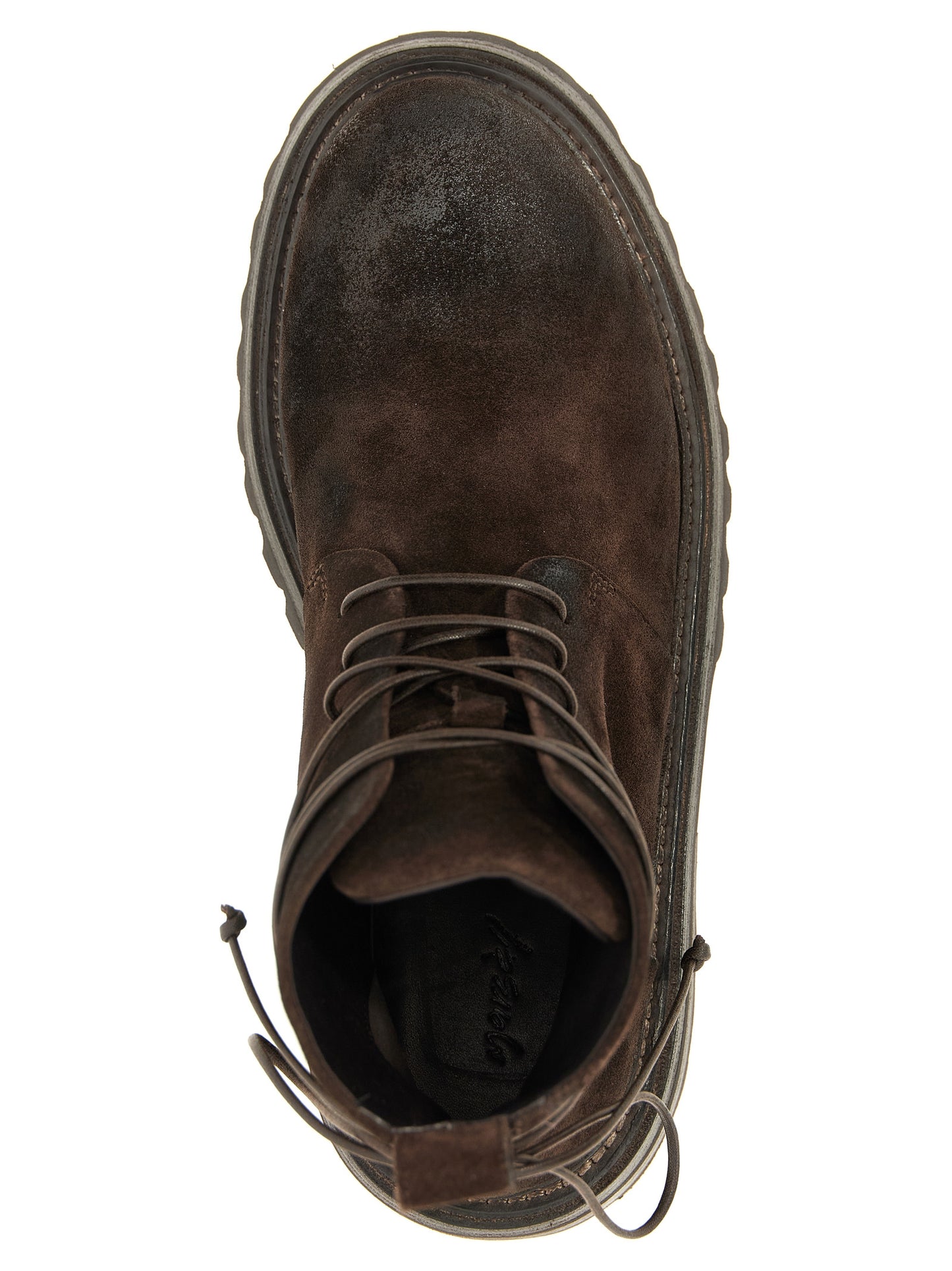 Marsell Brown Cotton Chelsea Boots