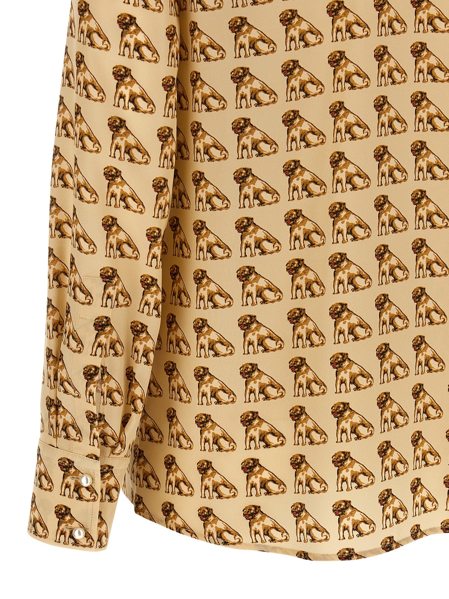 Valentino Garavani Beige Silk Blouse