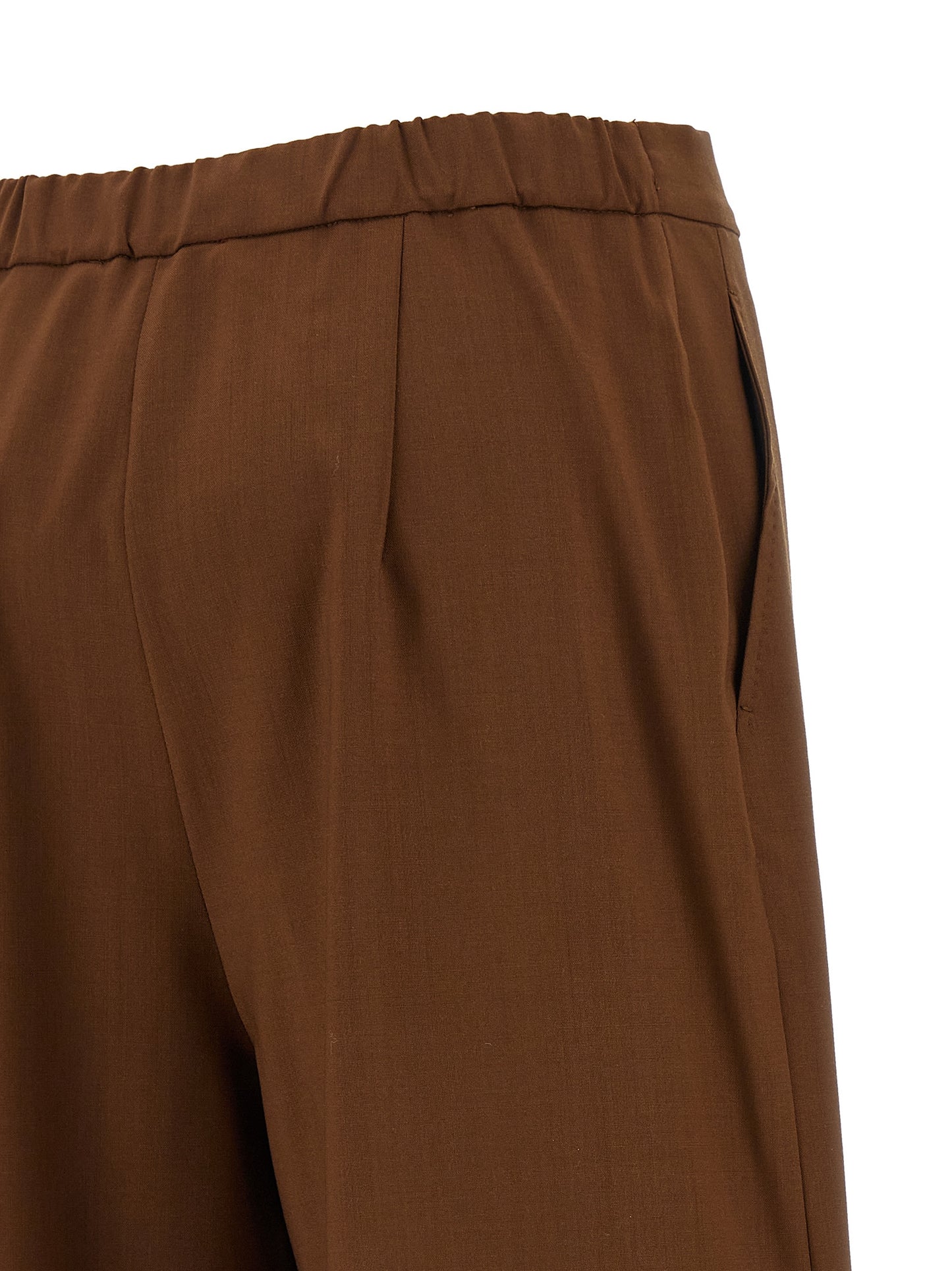 Max Mara Brown Virgin Wool Pants