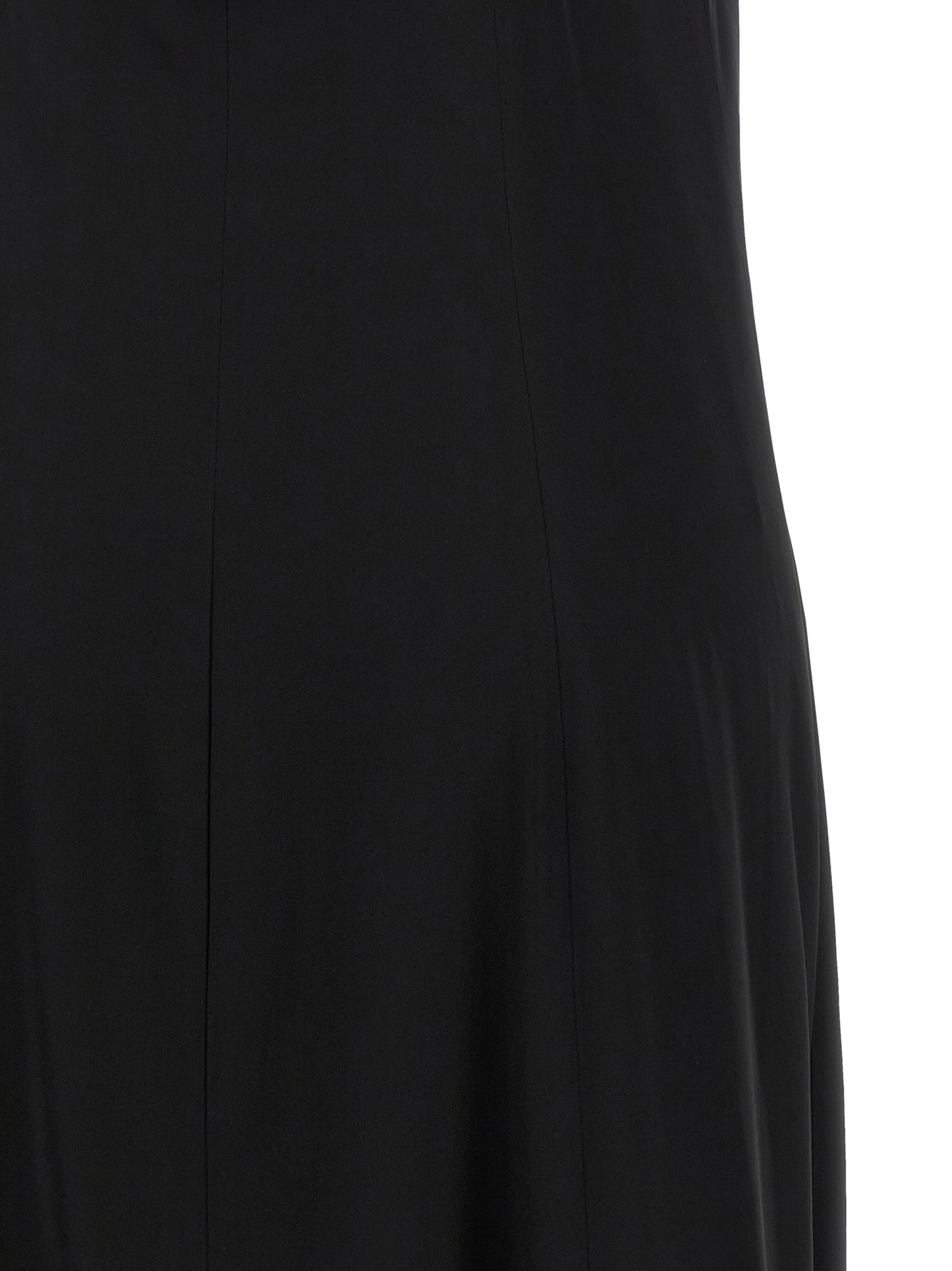 Peserico Black Viscose Long Dress