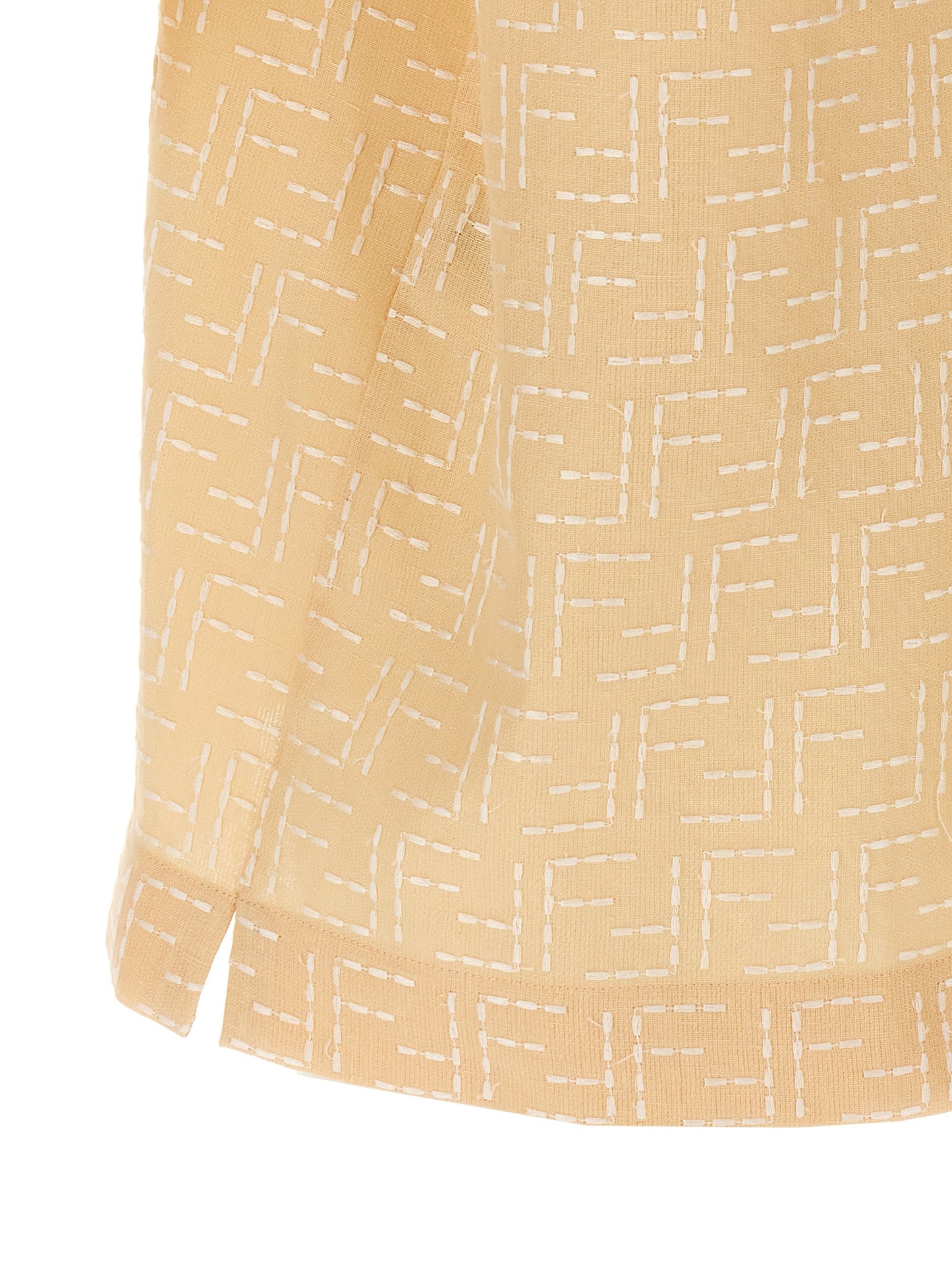 Fendi Beige Linen Blouse